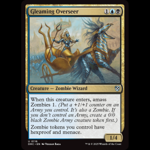 MTG Gleaming Overseer Aetherdrift Commander drc#116