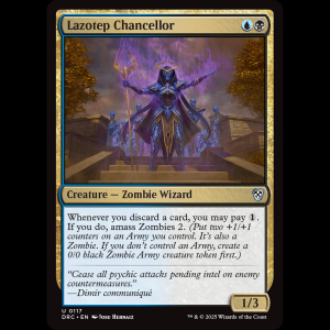 MTG Lazotep Chancellor Aetherdrift Commander drc#117