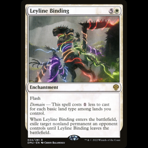 MTG Inmovilización de las líneas místicas (Leyline Binding) Dominaria United Promos pdmu#24p
