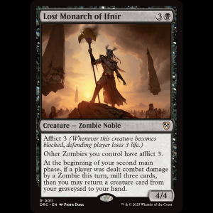 MTG Lost Monarch of Ifnir Aetherdrift Commander drc#11