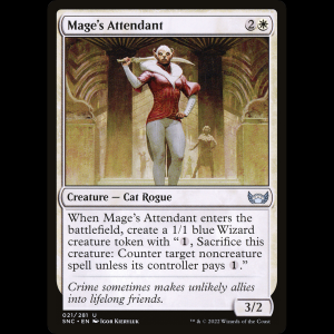 MTG Mage's Attendant Streets of New Capenna snc#21