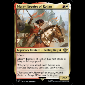 MTG Merry, Esquire of Rohan The Lord of the Rings: Tales of Middle-earth ltr#215