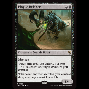 MTG Plague Belcher Aetherdrift Commander drc#97