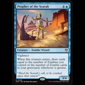 MTG Prophet of the Scarab Aetherdrift Commander drc#9