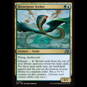 MTG Skyserpent Seeker Aetherdrift dft#224
