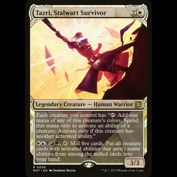 MTG Tazri, Stalwart Survivor March of the Machine: The Aftermath mat#56 -  Madtoyz