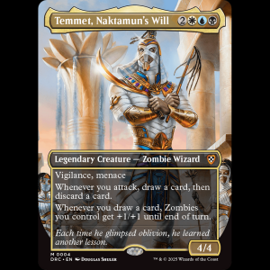 MTG Temmet, Naktamun's Will Aetherdrift Commander drc#4