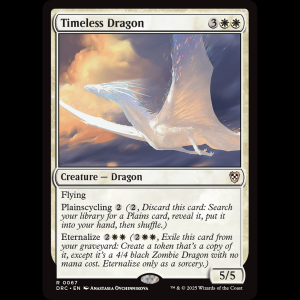 MTG Timeless Dragon Aetherdrift Commander drc#67