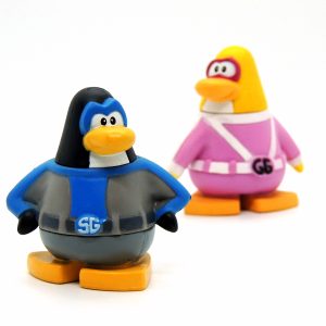 Club Penguin Mix 'N Match Serie 9 Shadow Guy y Gamba Girl