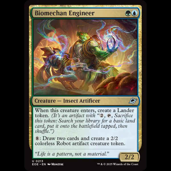 MTG Biomechan Engineer Edge of Eternities eoe#213 - Madtoyz