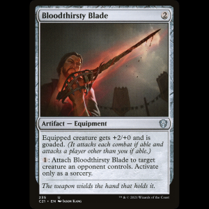 MTG Bloodthirsty Blade Commander 2021 c21#235