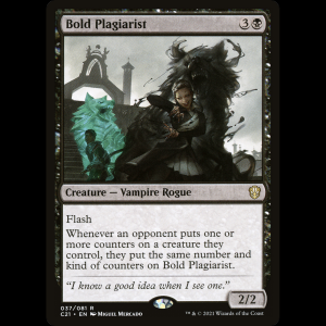 MTG Bold Plagiarist Commander 2021 c21#37