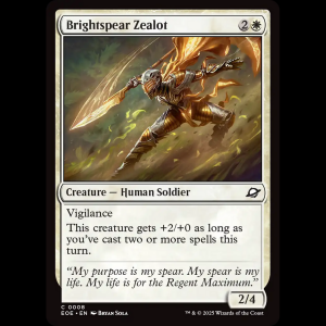 MTG Brightspear Zealot Edge of Eternities eoe#8