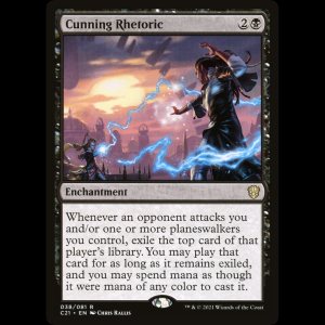 MTG Cunning Rhetoric Commander 2021 c21#38