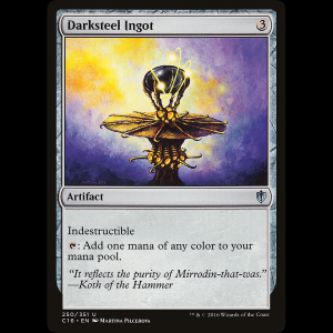 MTG Lingote de acero oscuro (Darksteel Ingot) Commander 2016 c16#250