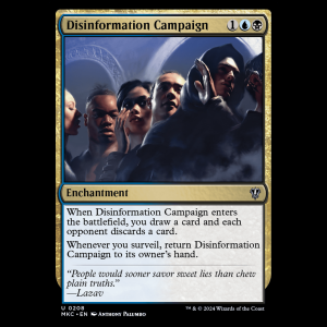 MTG Disinformation Campaign Murders at Karlov Manor Commander mkc#208