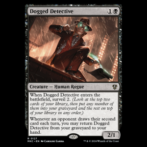 MTG Dogged Detective Murders at Karlov Manor Commander mkc#127