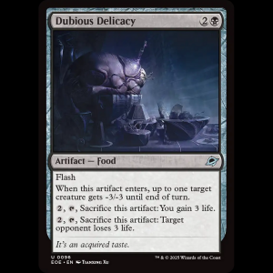 MTG Dubious Delicacy Edge of Eternities eoe#96