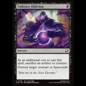 MTG Embrace Oblivion Edge of Eternities eoe#98