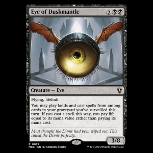 MTG Eye of Duskmantle Murders at Karlov Manor Commander mkc#27