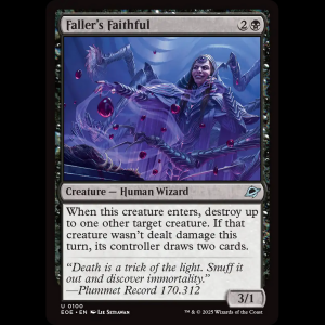 MTG Faller's Faithful Edge of Eternities eoe#100