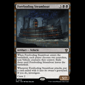 MTG Foreboding Steamboat Murders at Karlov Manor Commander mkc#28