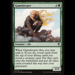 MTG Guardabosque (Gamekeeper) Commander 2016 c16#151