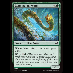 MTG Germinating Wurm Edge of Eternities eoe#187