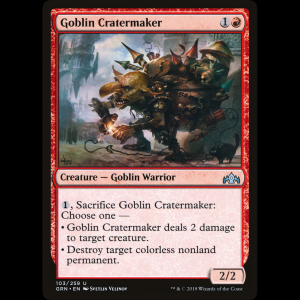 MTG Trasgo dinamitero (Goblin Cratermaker) Guilds of Ravnica grn#103