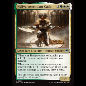 MTG Haliya, Ascendant Cadet Edge of Eternities eoe#218