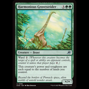 MTG Harmonious Grovestrider Edge of Eternities eoe#189