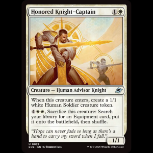 MTG Honored Knight-Captain Edge of Eternities eoe#22