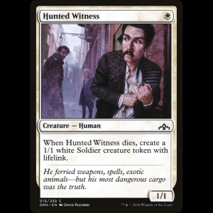 MTG Testigo perseguido (Hunted Witness) Guilds of Ravnica grn#15