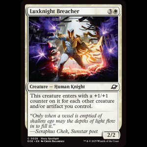 MTG Luxknight Breacher Edge of Eternities eoe#26
