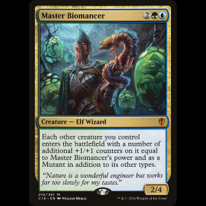 MTG Maestro biomante (Master Biomancer) Commander 2016 c16#210