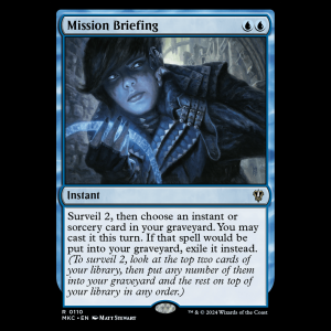 MTG Mission Briefing Murders at Karlov Manor Commander mkc#110