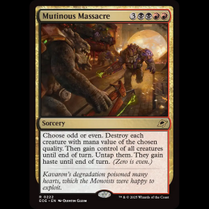 MTG Mutinous Massacre Edge of Eternities eoe#222