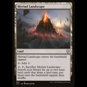 MTG Myriad Landscape Commander 2021 c21#304
