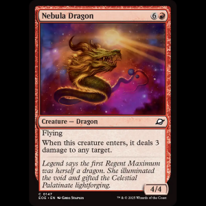 MTG Nebula Dragon Edge of Eternities eoe#147