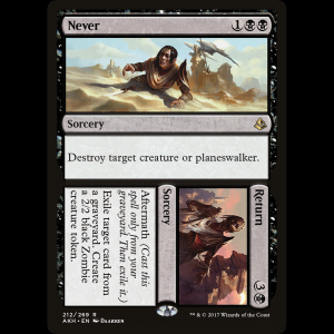 MTG  (Never // Return) Amonkhet akh#212
