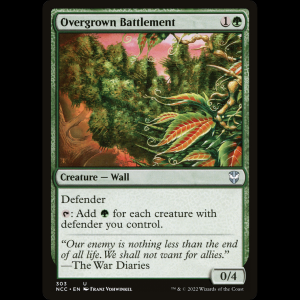 MTG Overgrown Battlement New Capenna Commander ncc#303