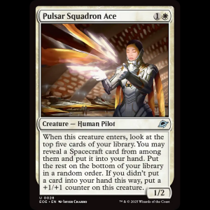 MTG Pulsar Squadron Ace Edge of Eternities eoe#28
