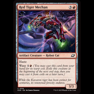 MTG Red Tiger Mechan Edge of Eternities eoe#154