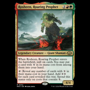 MTG Rosheen, Roaring Prophet Modern Horizons 3 mh3#202