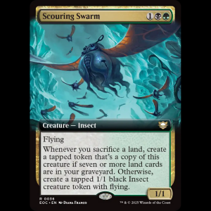 MTG Scouring Swarm Edge of Eternities Commander eoc#36