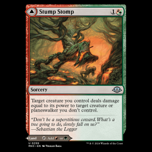 MTG Stump Stomp // Burnwillow Clearing Modern Horizons 3 mh3#259
