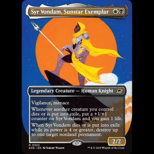 MTG Syr Vondam, Sunstar Exemplar Edge of Eternities eoe#302