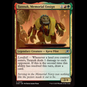 MTG Tannuk, Memorial Ensign Edge of Eternities eoe#233