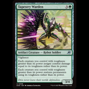 MTG Tapestry Warden Edge of Eternities eoe#209