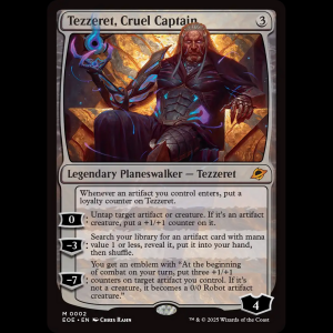 MTG Tezzeret, Cruel Captain Edge of Eternities eoe#2